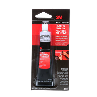 3M Plastic Emblem and Trim Adhesive, 03601, 1 fl oz