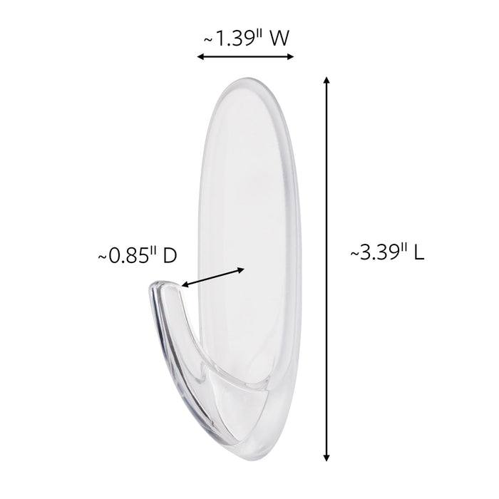 Command Outdoor Large Clear Window Hook 17093CLR-AWES