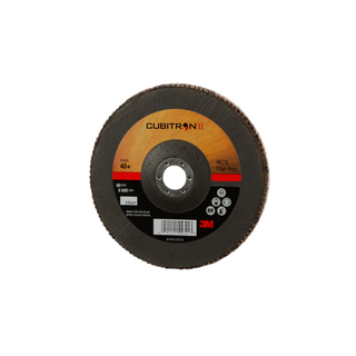 3M Cubitron II Flap Disc 967A, 40+, T27, 7 in x 7/8 in, Giant