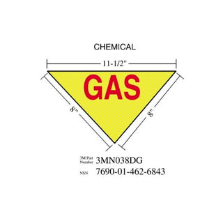 3M Diamond Grade Damage Control Sign 3MN038DG, "CHEM", 11-1/2 in x 8inage