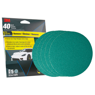 3M Green Corps Sanding Disc with Stikit Attachment, 31547, 6 in, 40
Grit