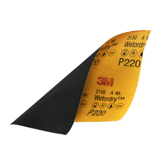 3M Wetordry Sandpaper, 32043, 9 in x 11 in, 220 grit, 5 per pack