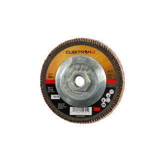 3M Cubitron II Flap Disc 967A, 60+, T29 Quick Change, 4-1/2 in x
5/8"-11, Giant