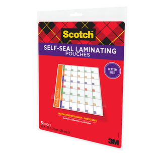 Scotch Self-Sealing Laminating Pouches LS854-5G, 9.0 in x 11.5 in x 0in