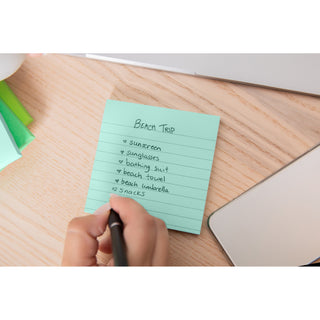 Post-it® Super Sticky Recycled Notes 675-6SSNRP, 4 in x 4 in (101 mm x 101 mm)