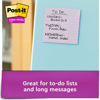 Post-it® Super Sticky Recycled Notes 675-6SSNRP, 4 in x 4 in (101 mm x 101 mm)