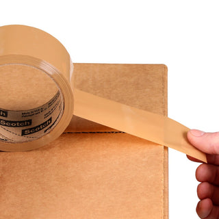 Scotch® Box Sealing Tape 371, Tan, 48 mm x 100 m