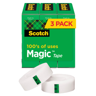 Scotch® Magic Tape 810-72-3PK, 1 in x 2592 in, 3-Pack