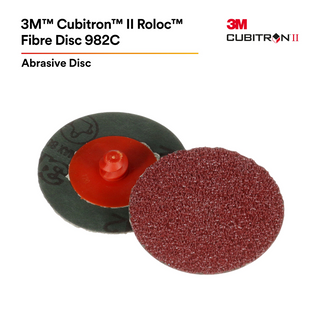 3M Cubitron II Roloc Fibre Disc 982C, 60+, TS, Red, 4 in, Die
RS400BB, 25/Carton