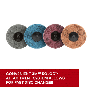 Scotch-Brite Roloc Surface Conditioning Disc, SC-DS, A/O Coarse, TS,
1-1/2 in