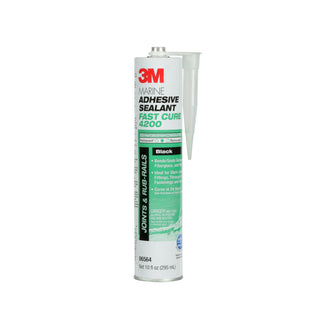 3M Marine Adhesive Sealant 4200FC Fast Cure, PN06564, Black, 295 mLCartridge