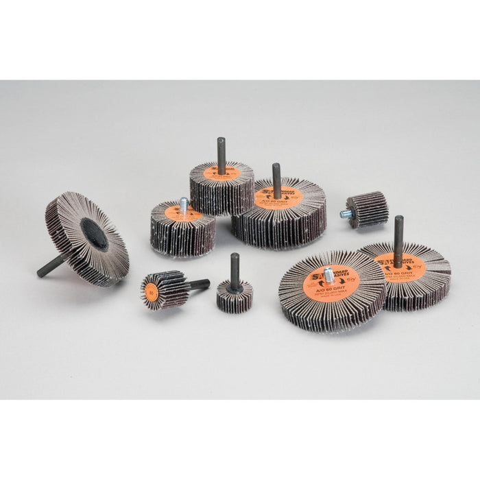 Standard Abrasives Aluminum Oxide Flap Wheel, 661411, 240, 6 in x 1 in
x 1 in