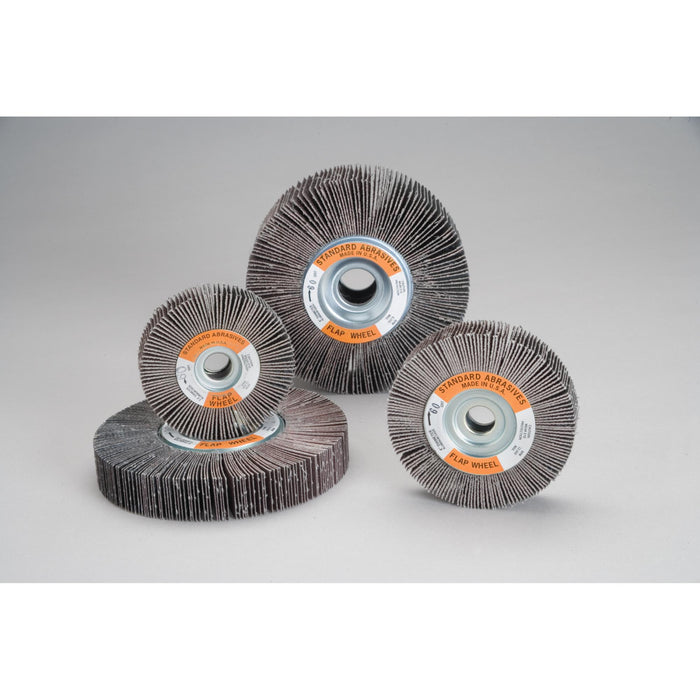 Standard Abrasives Aluminum Oxide Flap Wheel, 681408, 120, 8 in x 1 in
x 1 in