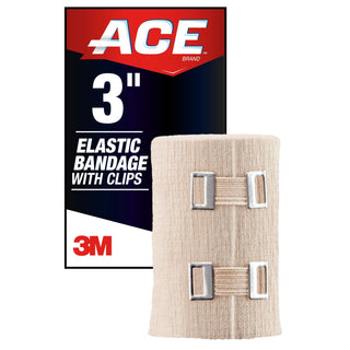 ACE Brand Elastic Bandage w/clips 207314, 3 in