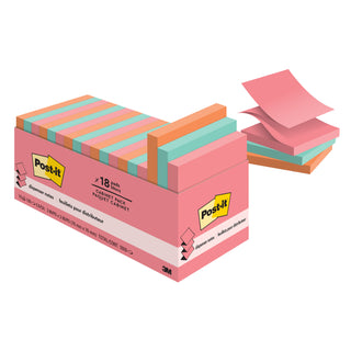 Post-it® Dispenser Pop-up Notes R330-18CTCP, 3 in x 3 in (76 mm x 76 mm)