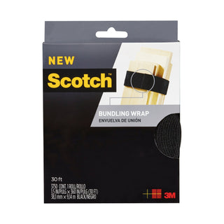 Scotch Bundling Wrap RF3750, 1.5 in x 30 ft (38,1 mm x 9,1 m) Black