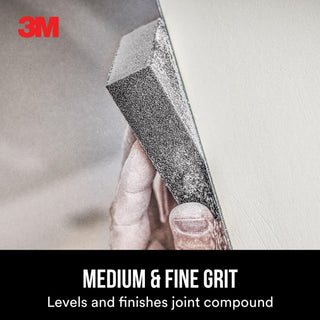 3M Drywall Sanding Sponge 19093, Dual Grit Block, 2 5/8 in x 3 3/4 in x 1 in