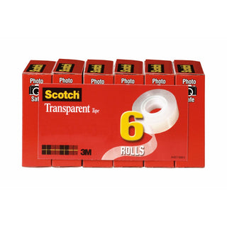 Scotch® Tape 600-6PK 3/4 in x 1296 in