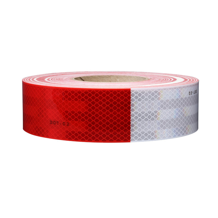 3M Diamond Grade Conspicuity Markings 983-32 Red/White, 2 in x 50 yd