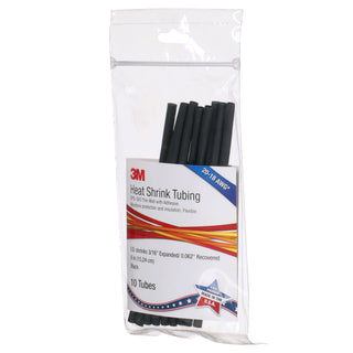 3M Thin-Wall Heat Shrink Tubing EPS-300, Adhesive-Lined, 3/16-6"-Black