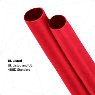 3M Heat Shrink Heavy-Wall Cable Sleeve ITCSN-0800, Red, 6 in Lengthpieces