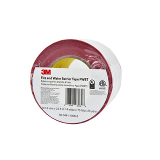 3M Fire and Water Barrier Tape FWBT4, 4 in x 75 ft