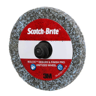 Scotch-Brite Roloc Deburr & Finish PRO Unitized Wheel, DP-UR, 2S Fine, TR