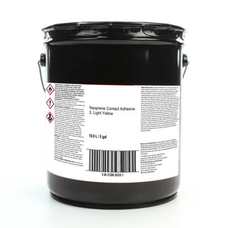 3M Neoprene Contact Adhesive 5, Light Yellow, 5 Gallon Drum (Pail)