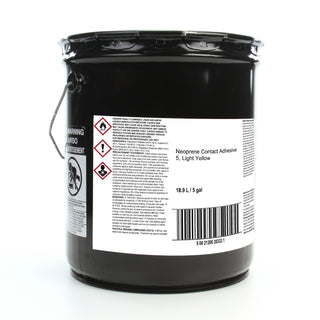 3M Neoprene Contact Adhesive 5, Light Yellow, 5 Gallon Drum (Pail)