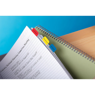 Post-it® Durable Tabs 686-RYBT, 1 in x 1.5 in Red, Yellow, Blue 24each/cs