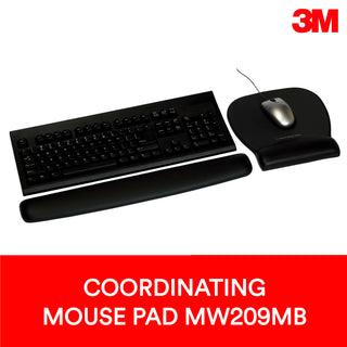 3M Foam Wrist Rest WR209MB, Compact Size, with Antimicrobial ProductProtection