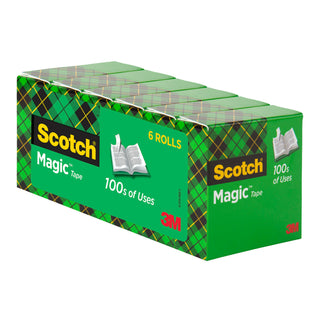 Scotch® Magic Tape 810K6 6 rolls of 3/4 in x 1000 in