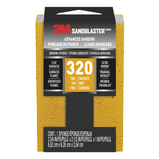 3M SandBlaster Advanced Sanding Sanding Sponge, 20907-320 ,320 grit