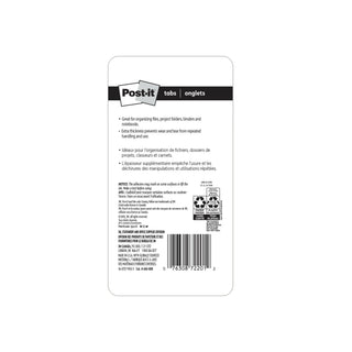 Post-it® Tabs, 686-GBR, 1 in. x 1.5 in. (25,4 mm x 38,1 mm)