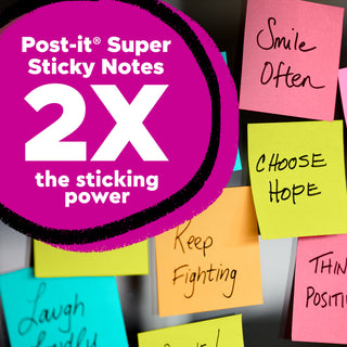 Post-it® Super Sticky Notes 675-6SSUC, 4 in x 4 in (101 mm x 101 mm)