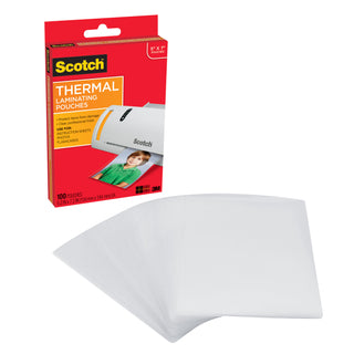 Scotch Thermal Pouches TP5903-100, for 5"x7" Photos 100 CT