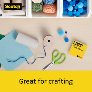 Scotch® Double Sided Tape 137DM-2, 1/2 in x 400 in 2 Pack