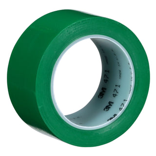 3M Vinyl Tape 471, Green, 1 1/2 in x 36 yd, 5.2 mil