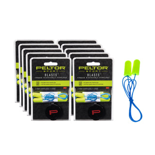 Peltor Sport Blasts Corded Disposable Earplugs 97081-10C, 2 Pair Pack