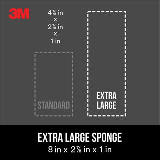 3M Fine Grit Extra Large Angled Drywall Sanding Sponge, 910-DSA-12-2PK