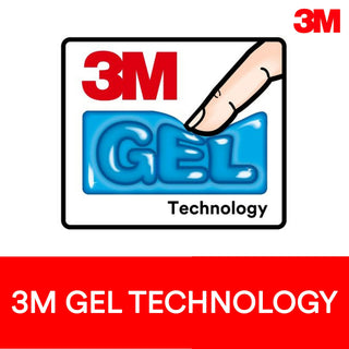 3M Gel Wrist Rest WR308BH, Clear Gel Design, Compact Size, Beach