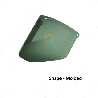 3M Polycarbonate Medium Green Faceshield Window WCP96B 82601-00000