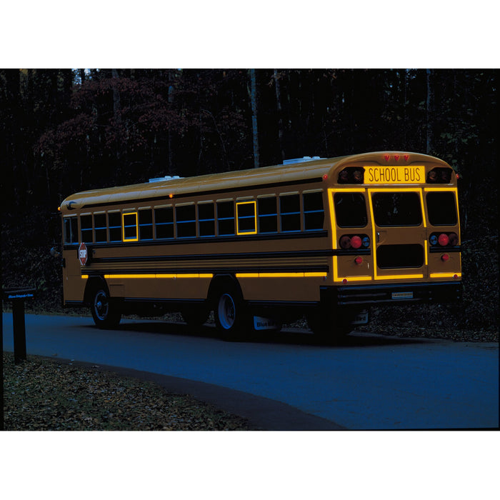 3M Diamond Grade "School Bus" Sign 981-71, Yellow/Black, 8.75 in x 36 in