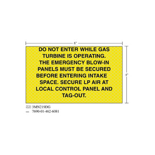 3M Diamond Grade Safety Sign 3MN219DG, "DO NOT…TAG OUT", 6 in x 4 inage