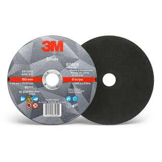 3M Silver Cut-Off Wheel, 87469, T1, 6 in x .045 in x 7/8 in