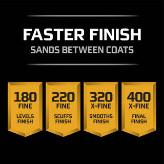 3M Pro Grade Precision Faster Sanding Sanding Sheets 180 grit Fine,
26180TRI-3