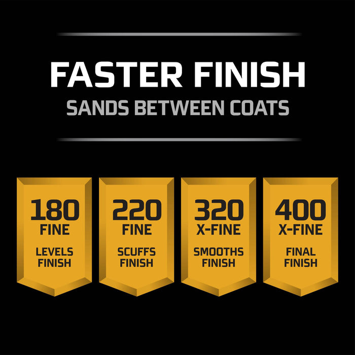3M Pro Grade Precision Faster Sanding Sanding Sheets 180 grit Fine,
26180TRI-3