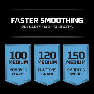 3M Pro Grade Precision Faster Sanding Sanding Sheets 180 grit Fine,
26180TRI-3