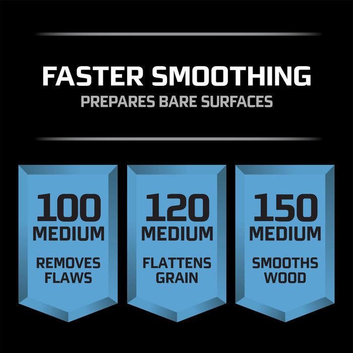 3M Pro Grade Precision Faster Sanding Sanding Sheets 60 grit Coarse,
26060TRI-3