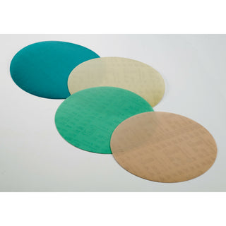 3M Hookit Diamond Microfinishing Film Disc 675L, 74 Mic 6MIL, Teal, 8in x 1/2 in